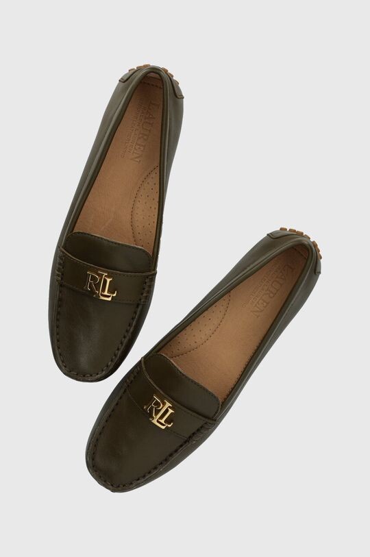 

Кожаные лоферы Barnsbury Lauren Ralph Lauren, зеленый