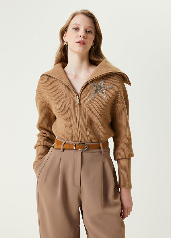 

Шерстяной кардиган с вышивкой camel star Beymen