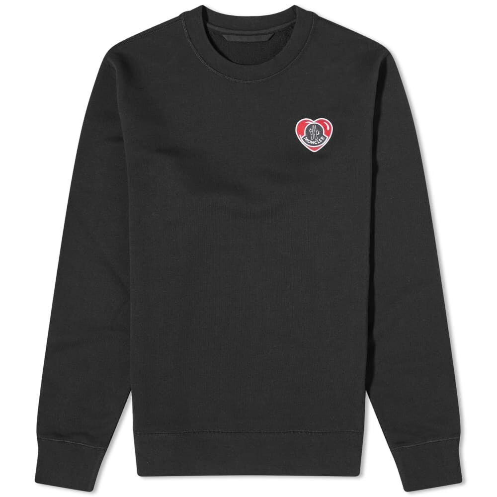 

Moncler Свитер с логотипом в форме сердца, черный