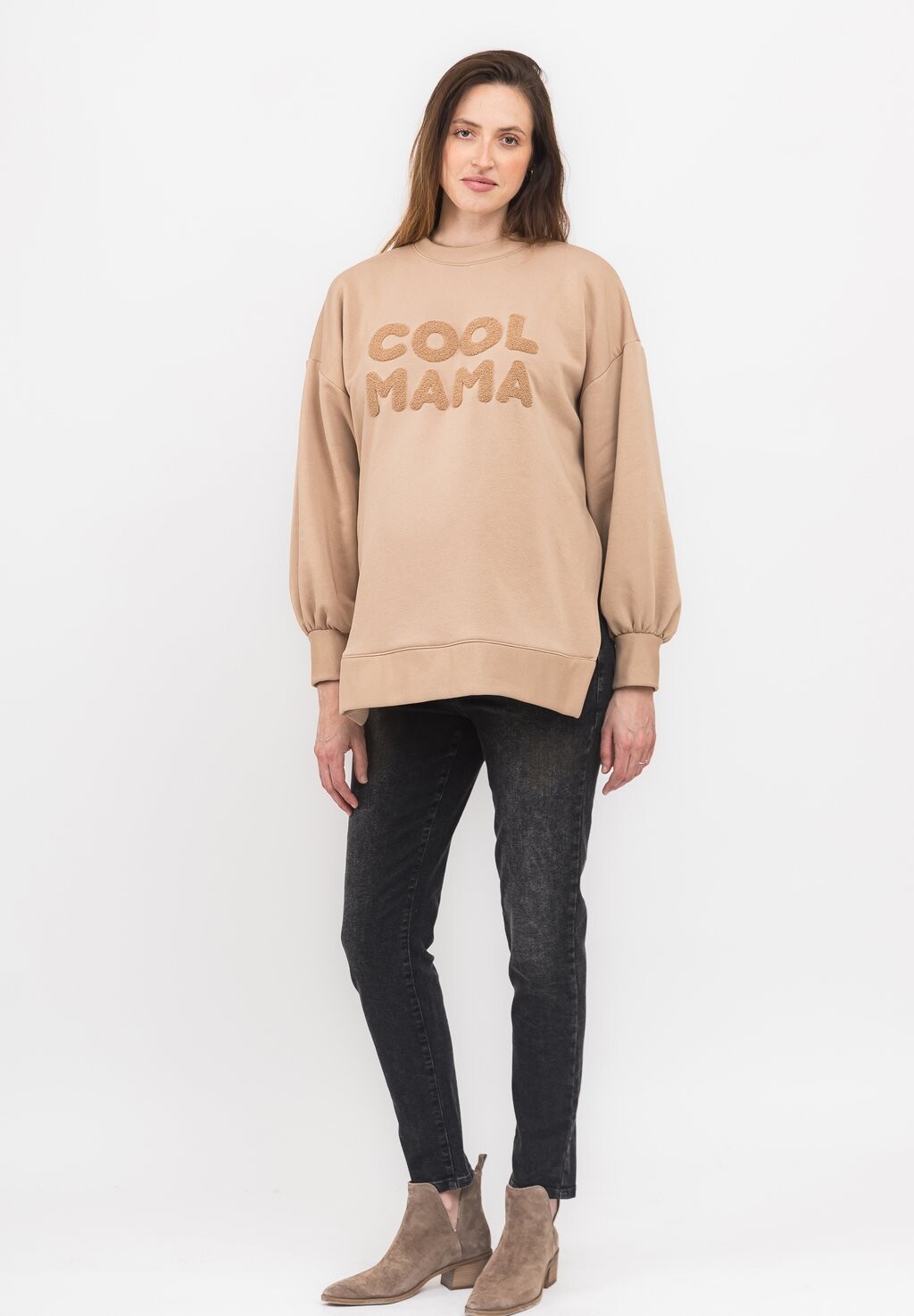 

Толстовка с капюшоном Cool Mama, бежевый