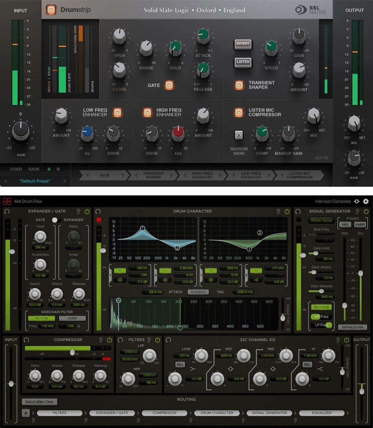 

Новый комплект Solid State Logic Drumstrip и плагинов Harrison Drum Flow