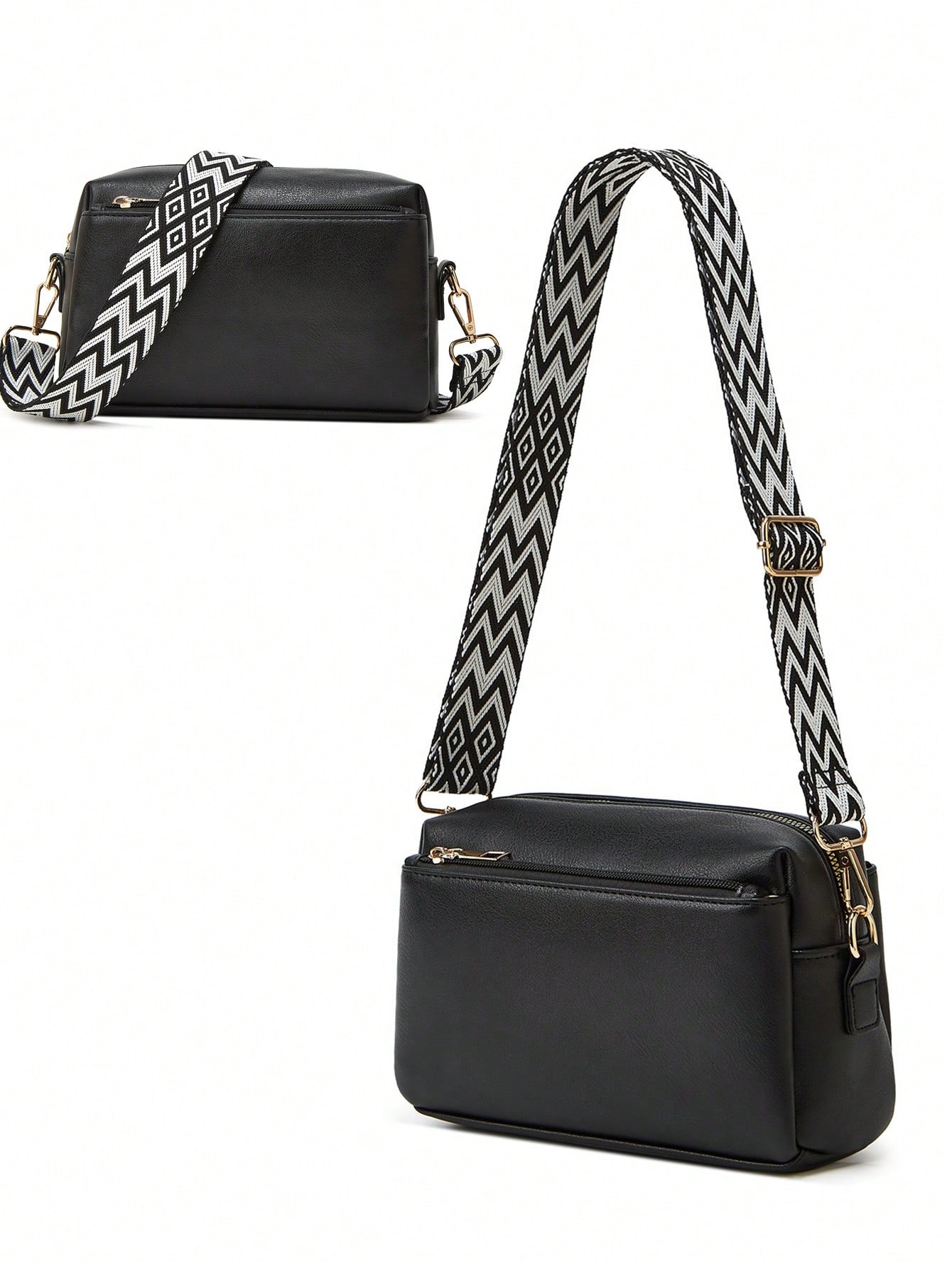 Женский кожаный кошелек, сумка через плечо, сумка через плечо, черный кошелек кожаный женский lison kaoberg k 9102