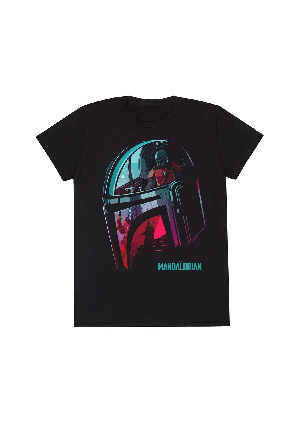 

Футболка с принтом STAR WARS MANDALORIAN HELMET REFLECTION Henry Tiger, черный