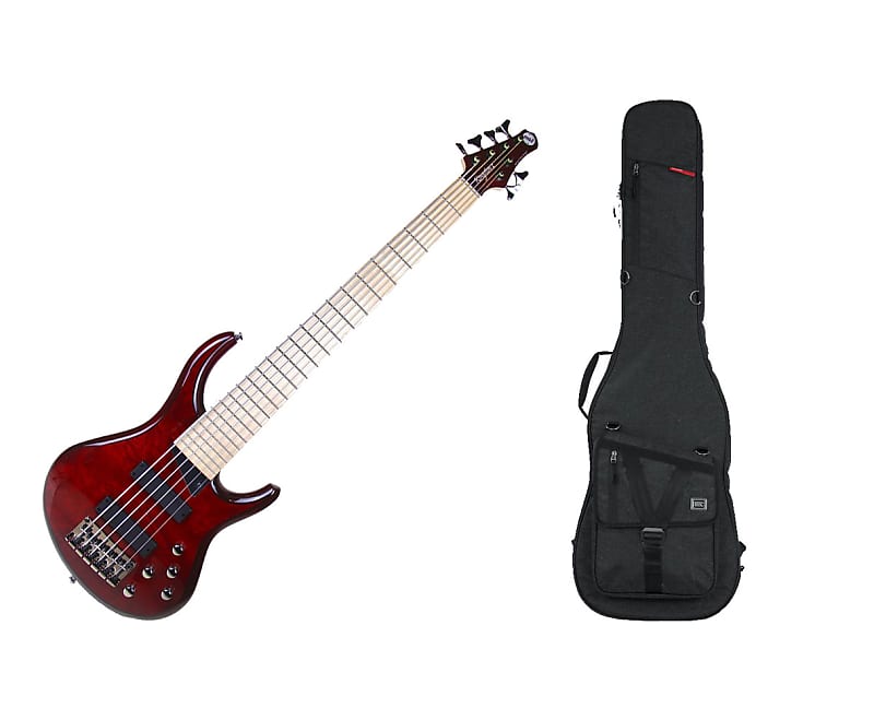 цена Басс гитара MTD Kingston Z6 - Trans Cherry w/ Maple FB + Gator Gig Bag