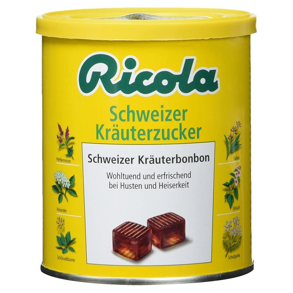 

Ricola Original травяной сахар со швейцарскими альпийскими травами в банке 250г. Mega-Paradies