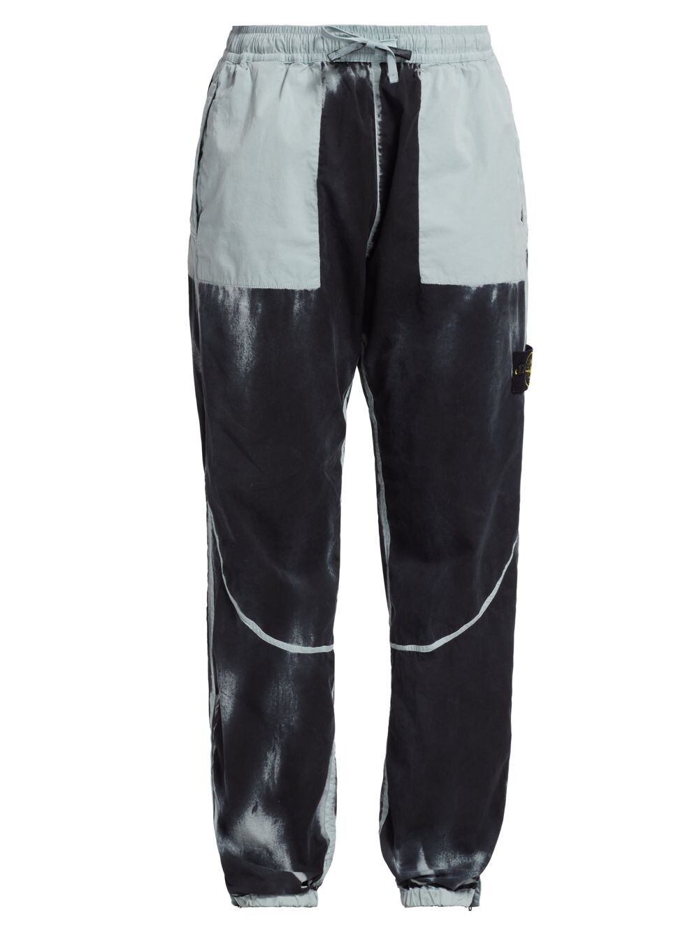 

Брюки-джоггеры из хлопкового стрейч-спрея Stone Island, синий