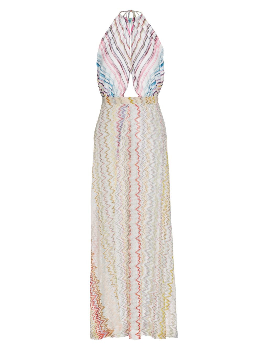 

Платье макси с зигзагообразным вырезом и халтером Missoni