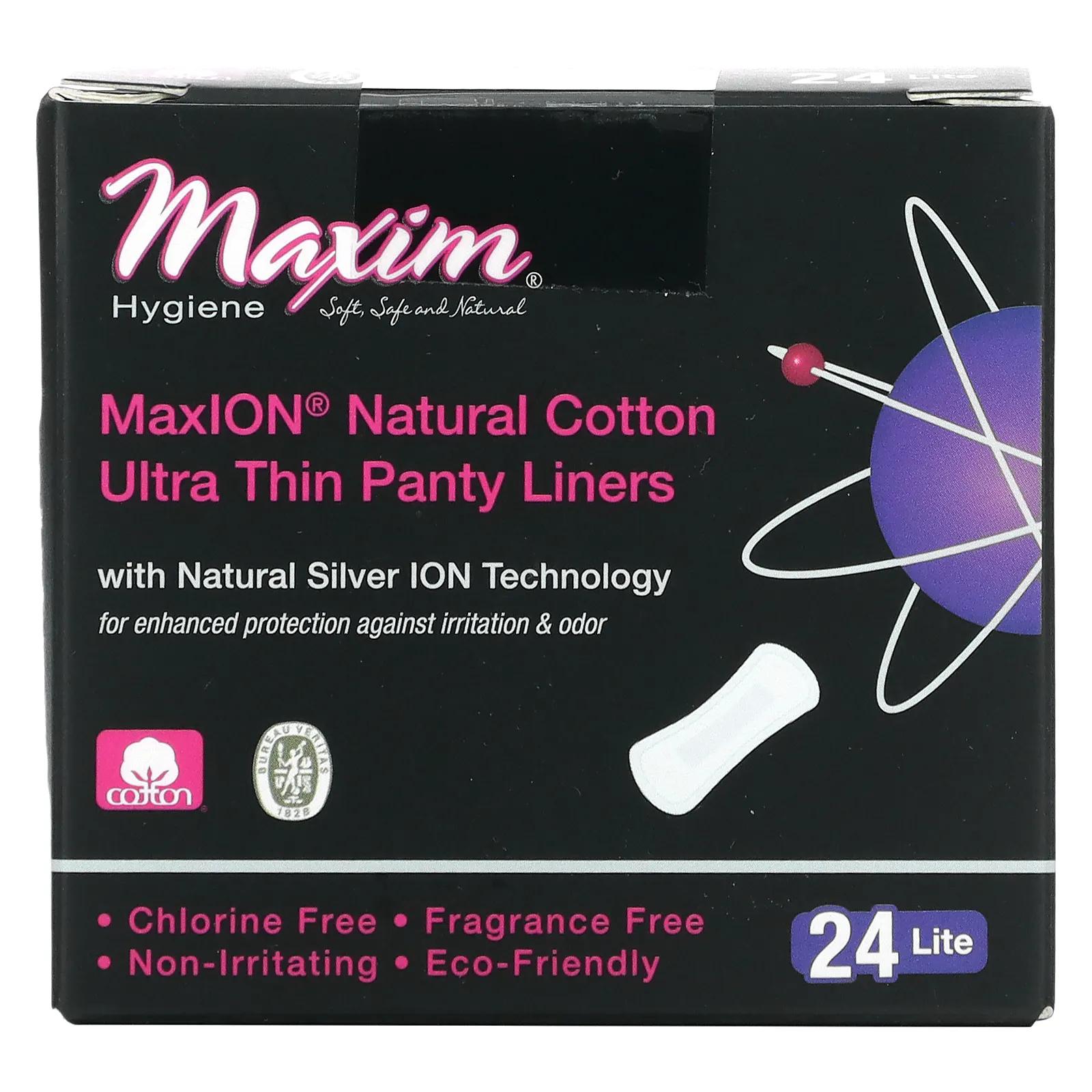 Maxim Hygiene Products Ультратонкие ежедневные прокладки натуральная технология MaxION с использованием серебра легкие 24 шт. pubg maxim