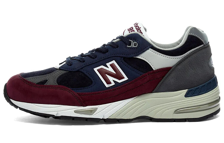 

New Balance 991 Сделано в Англии, темно-бордовый.
