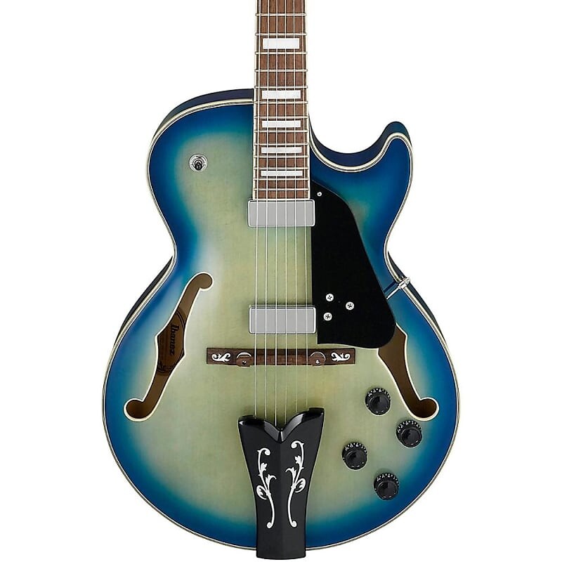 

Электрогитара Ibanez GB10EMJBB George Benson Signature Hollow Body Guitar - Jet Blue Burst