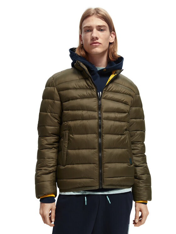 

Пуховик стандартного кроя Scotch & Soda, хаки