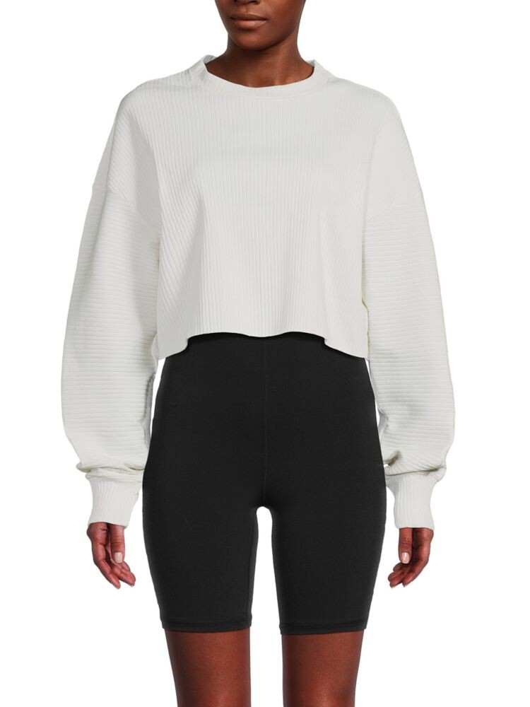 

Толстовка в рубчик с заниженными плечами Noize, цвет Off White