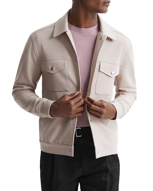 

Верхняя рубашка Jerry Interlock REISS, цвет Tan/Beige