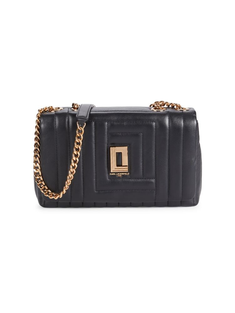 

Кожаная сумка через плечо Lafayette Karl Lagerfeld Paris, цвет Black Gold