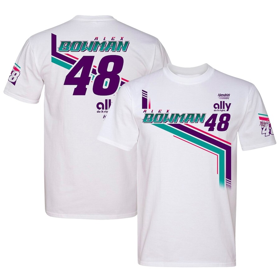 

Футболка с коротким рукавом Hendrick Motorsports Team Collection Alex Bowman, белый