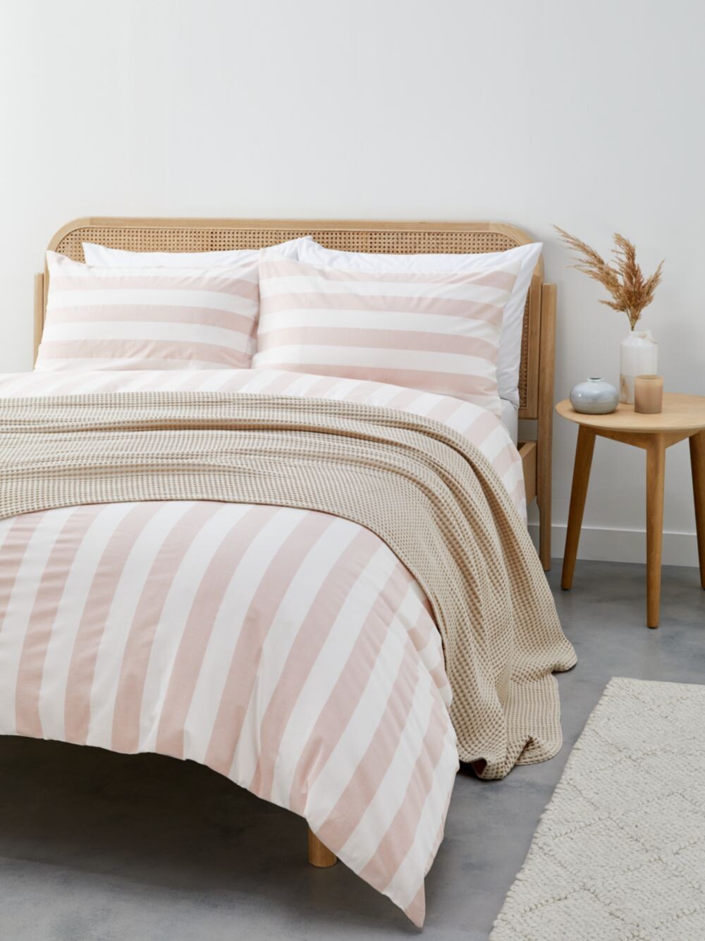 

Комплект пододеяльников John Lewis Chelsea Stripe, розовый