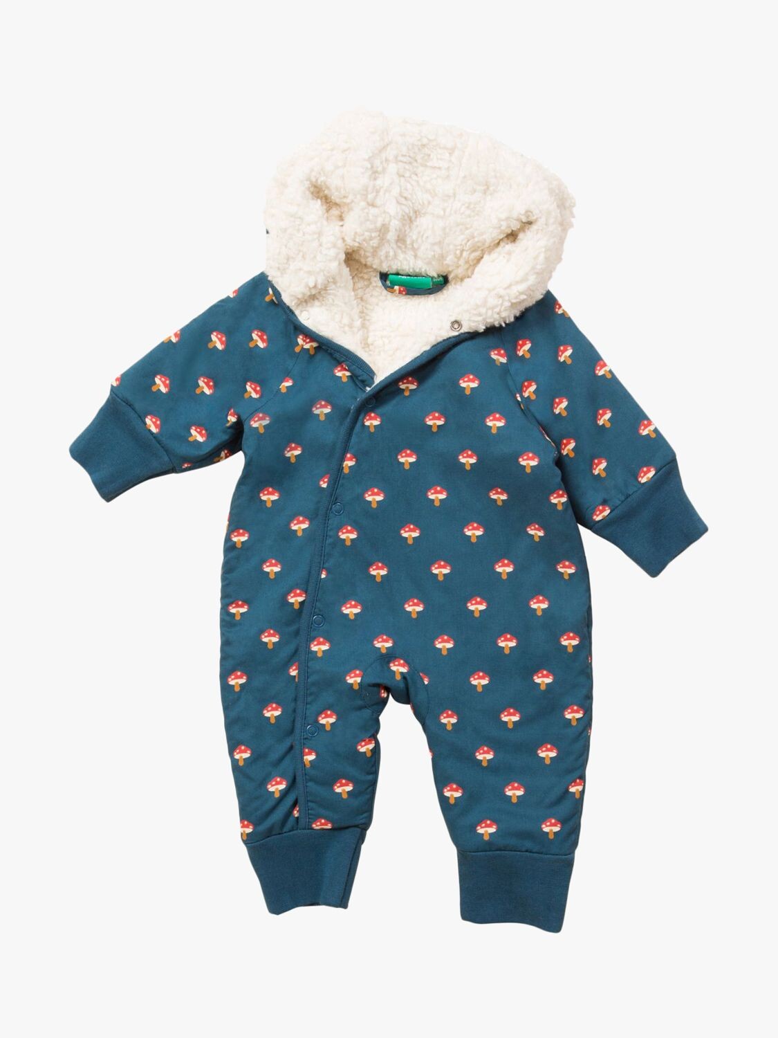 

Зимний комбинезон Little Green Radicals Baby Toadstools на подкладке из шерпы, синий