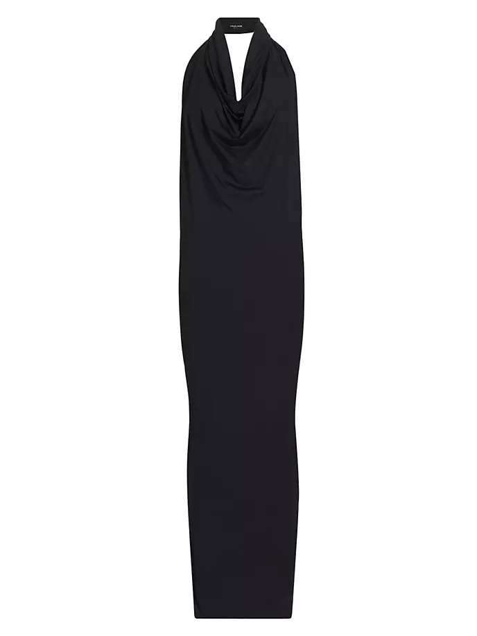 цена Платье макси Ever Keira с хомутом Chiara Boni La Petite Robe, черный