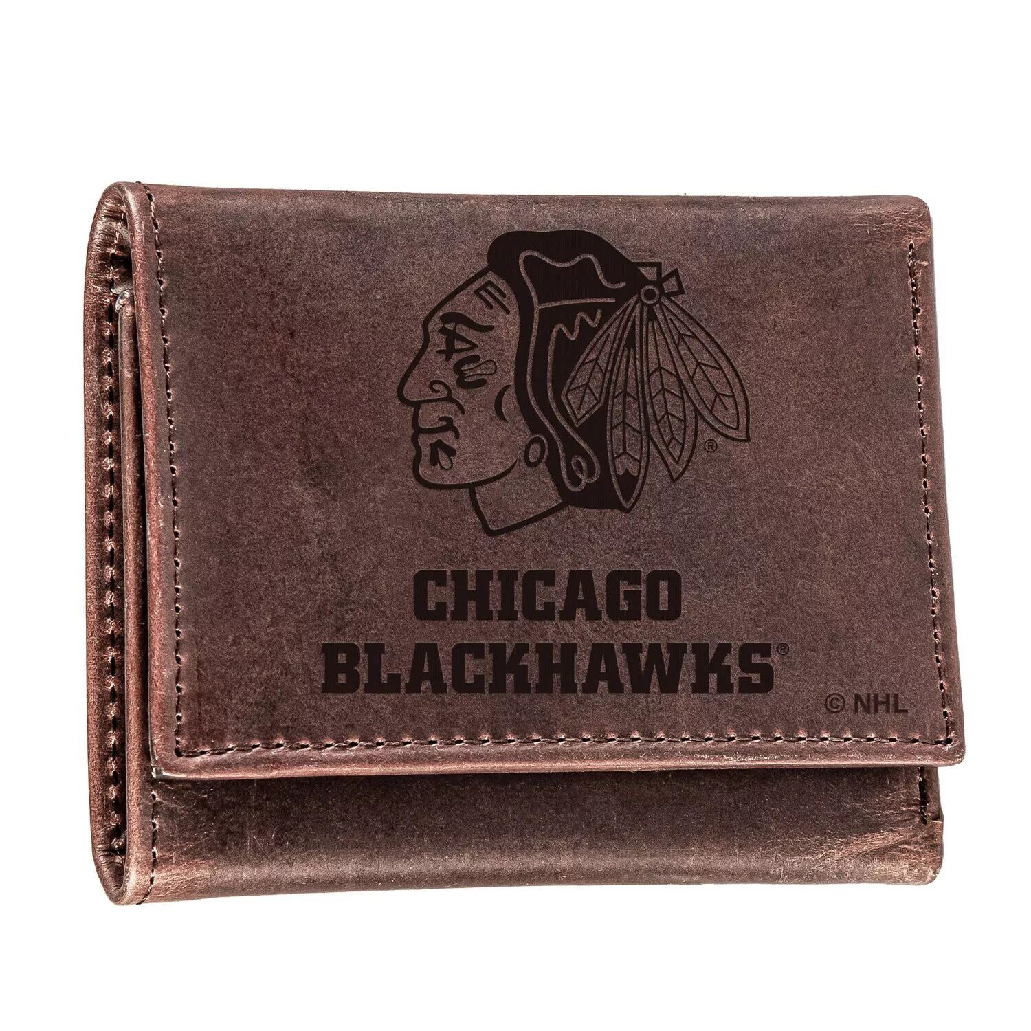 

Кожаный кошелек в три сложения Chicago Blackhawks Team