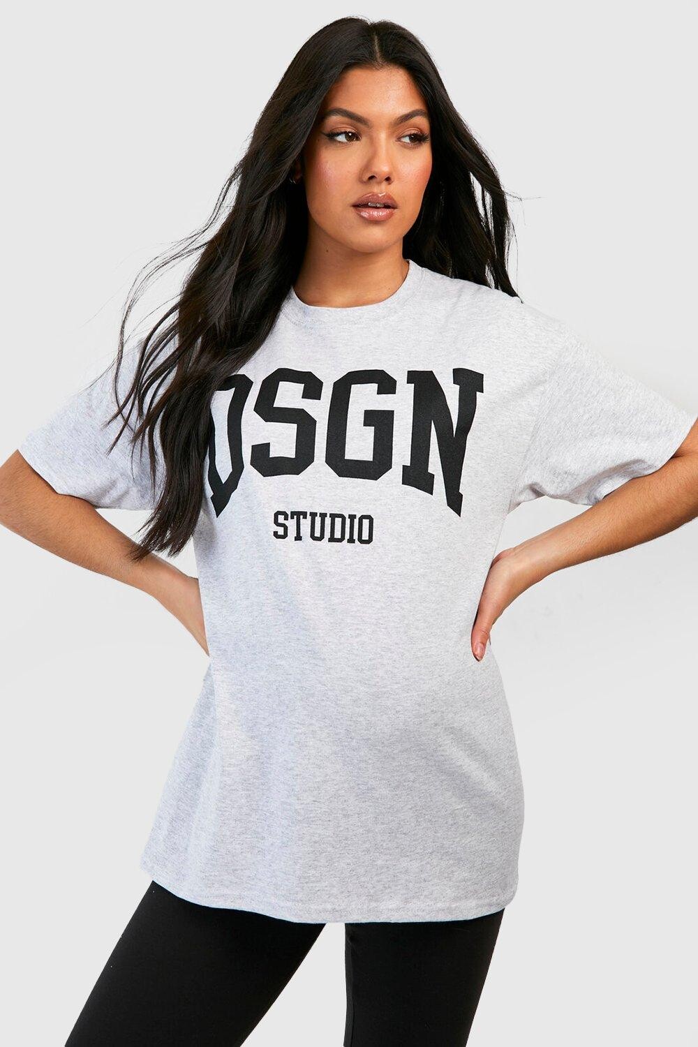 

Футболка оверсайз для беременных dsgn studio Boohoo, серый
