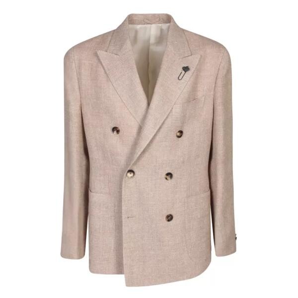 

Куртка beige linen jacket Lardini, бежевый