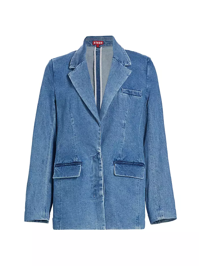 

Джинсовый пиджак Maxwell Staud, цвет medium wash