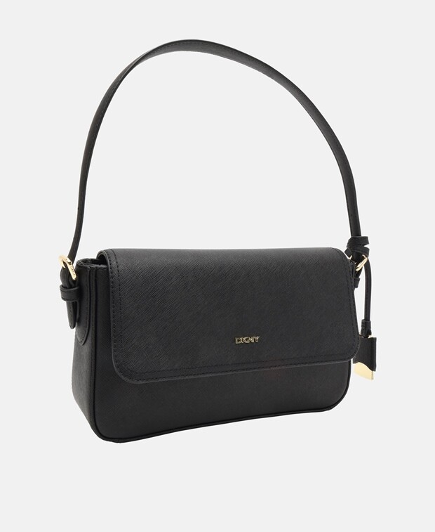 

Кожаная сумка через плечо DKNY, черный
