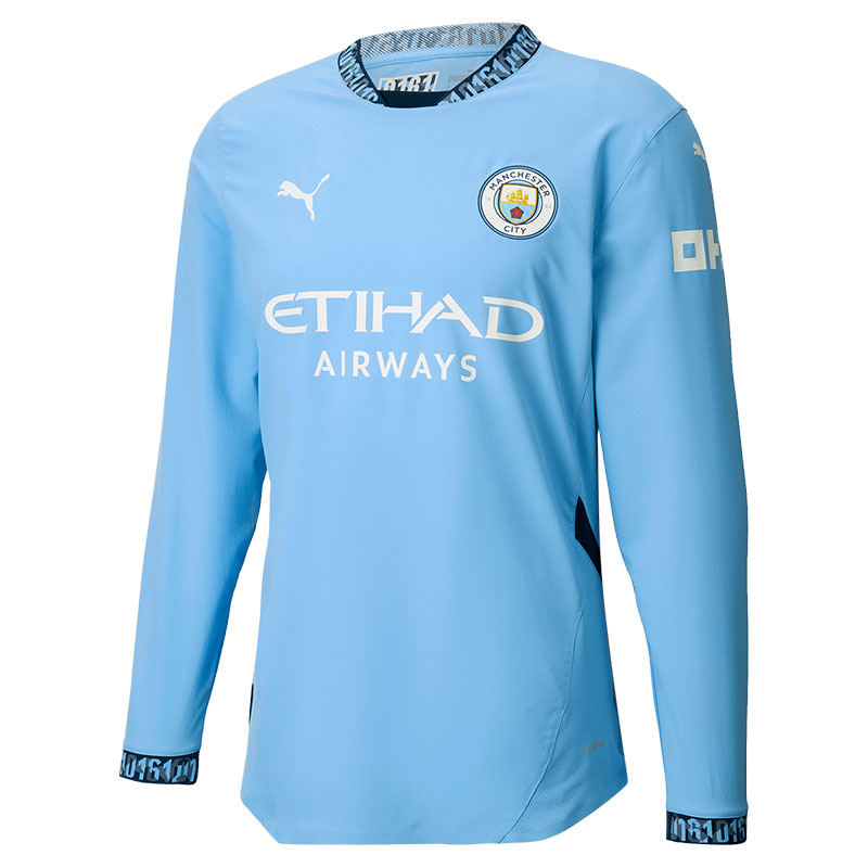 

Футболка футбольная Manchester City унисекс синяя Puma, синий