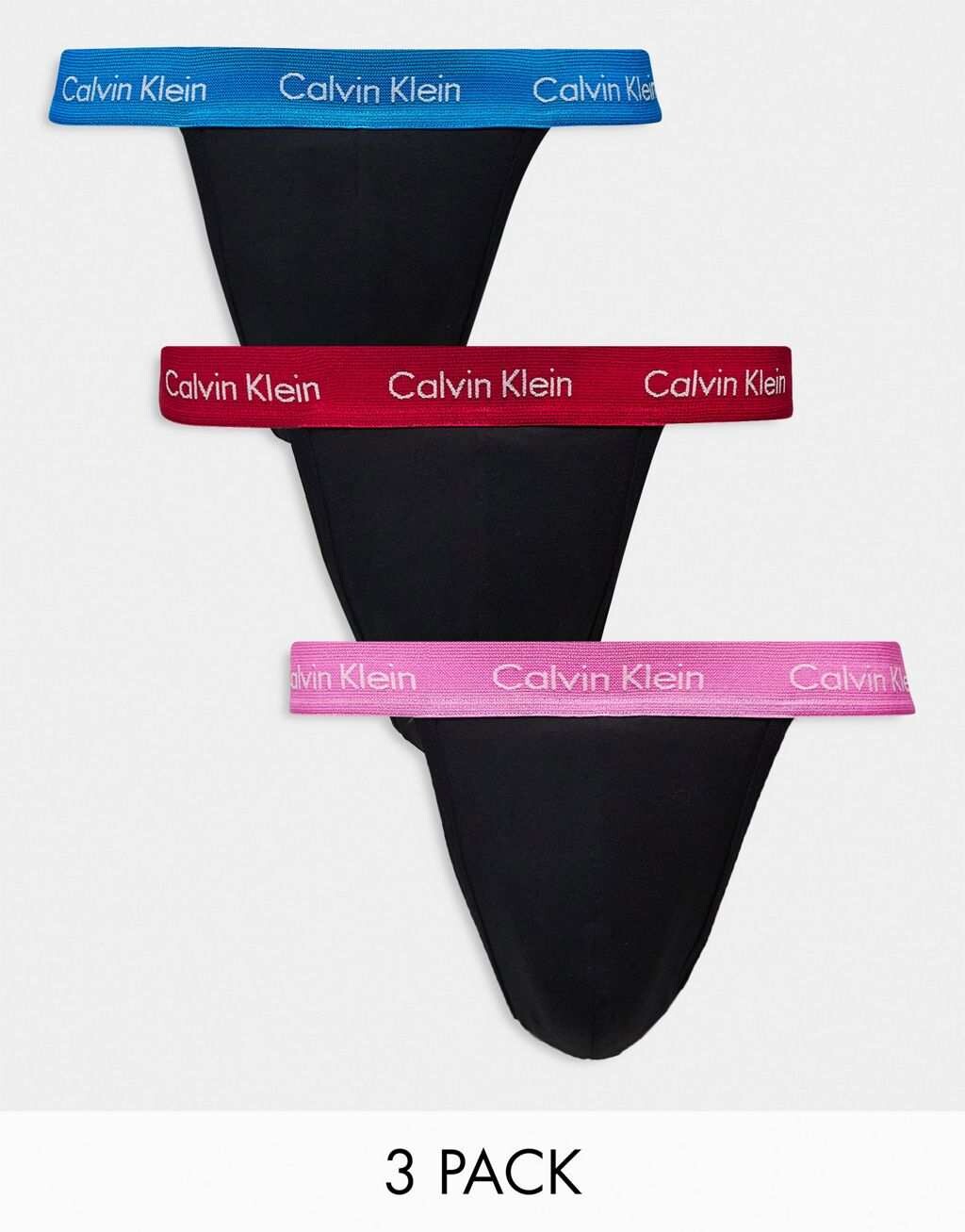 

Набор из трех черных стрингов Calvin Klein