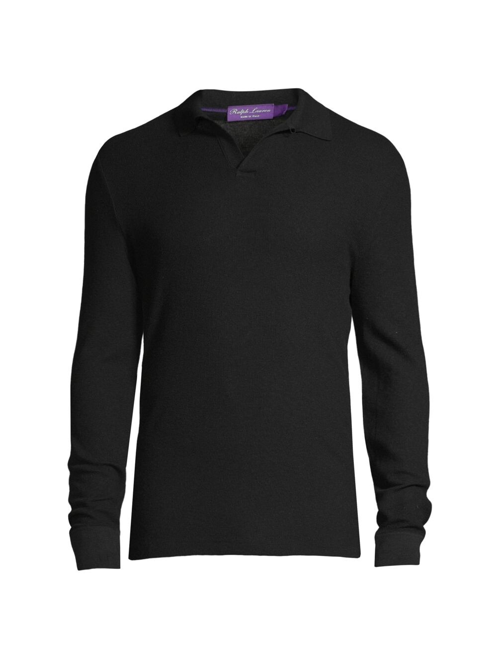 

Рубашка поло с воротником Ralph Lauren Purple Label, черный