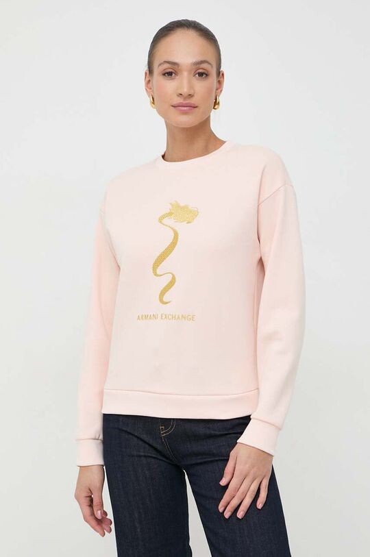 

Фуфайка Armani Exchange, розовый
