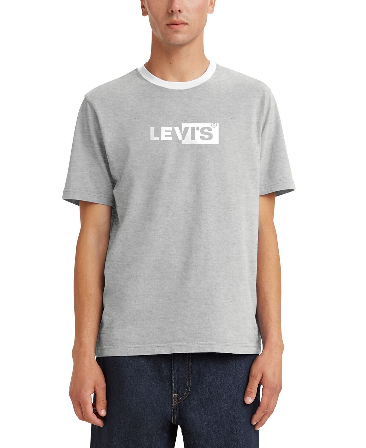 

Мужская футболка свободного кроя с логотипом и рисунком звонка Levi's