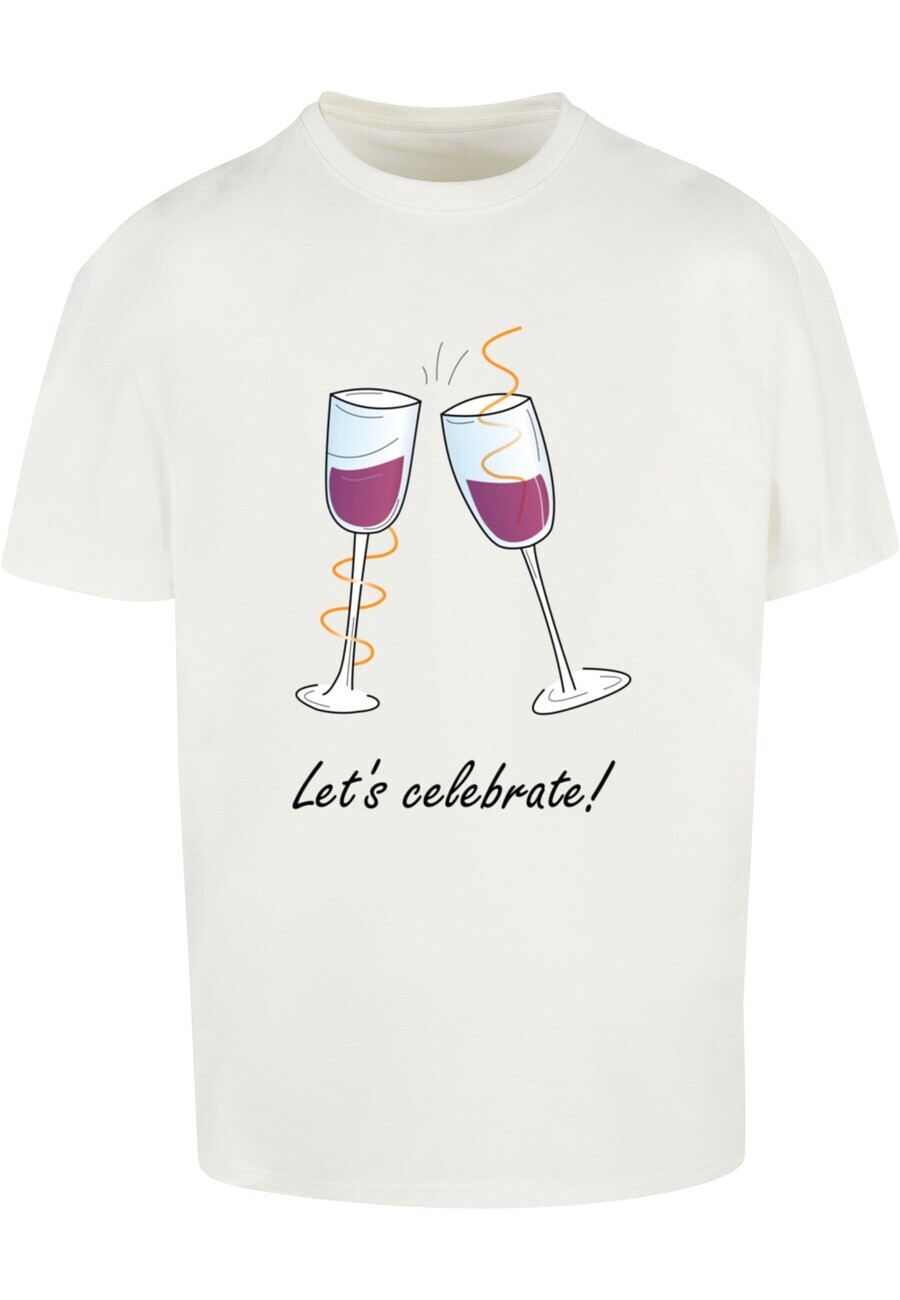 

Футболка Merchcode LETS CELEBRATE, белый