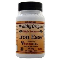 

Healthy Origins Железо облегченное (45 мг) 180 вег капсул