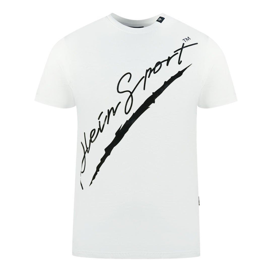 PleinSignature Белая футболка Plein Sport, белый