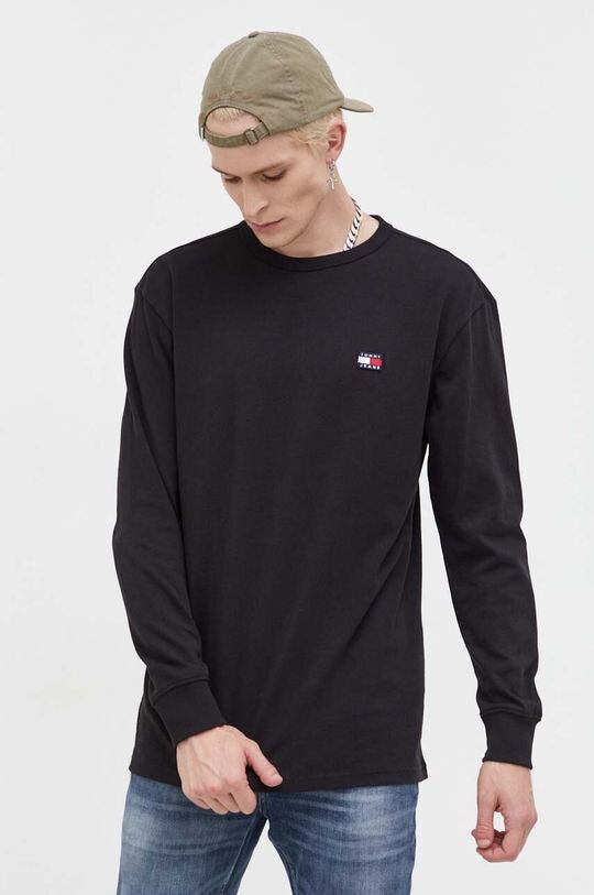 

Футболка с длинными рукавами, хлопок Tommy Jeans, черный
