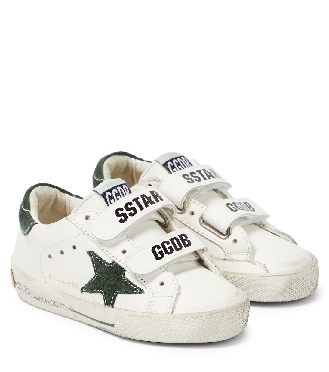 

Кожаные кроссовки old school Golden Goose Kids, белый