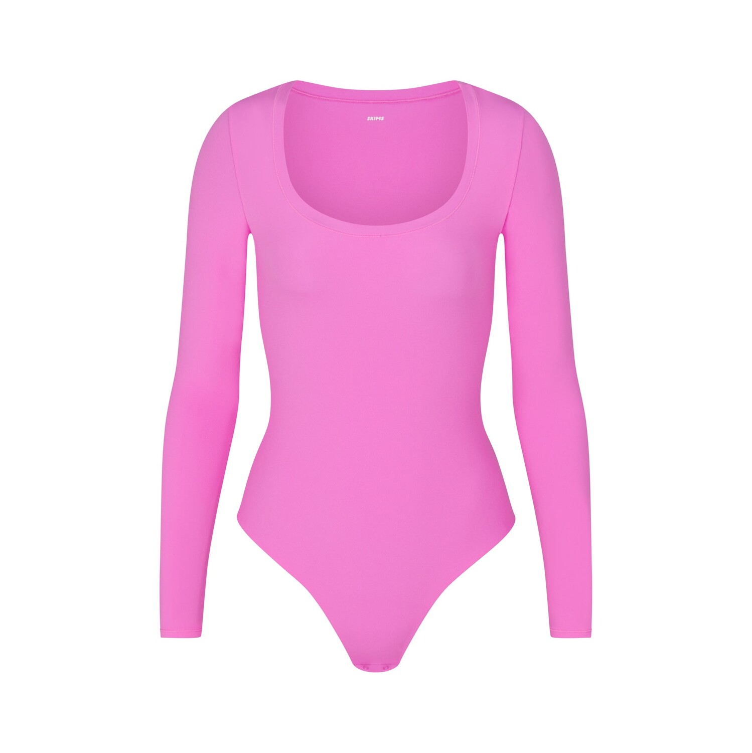 

Боди с длинными рукавами SKIMS, цвет neon orchid