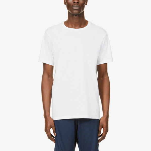 Комплект из трех футболок из хлопкового трикотажа Calvin Klein, белый комплект из трех футболок minoti синий