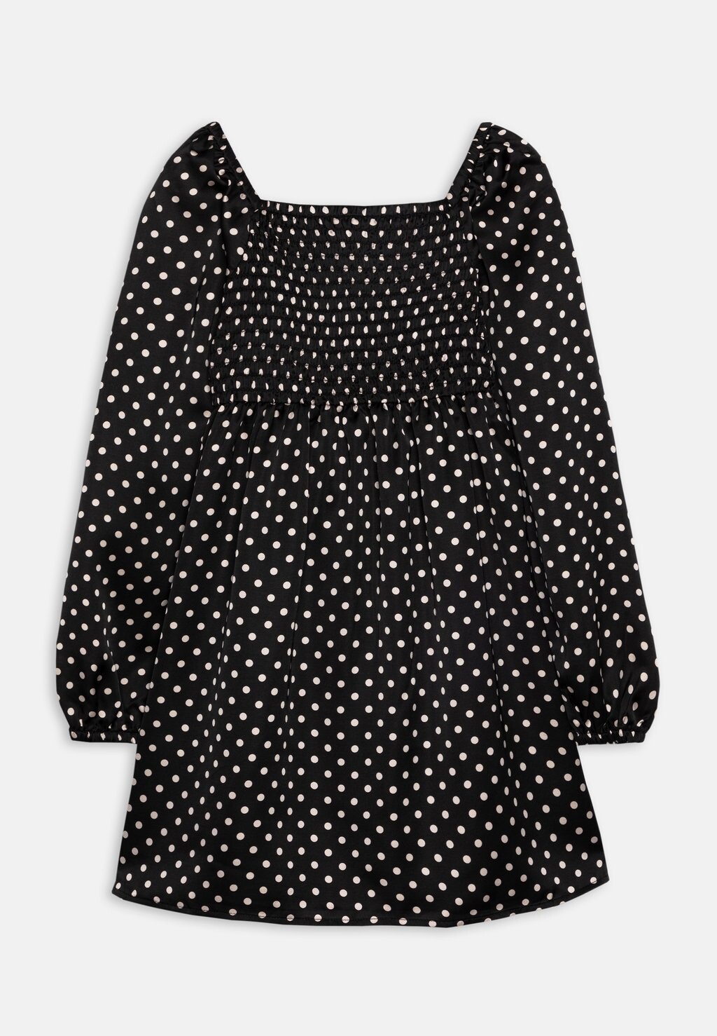 

Платье-рубашка Smocked Dress Girls GAP, цвет black/white