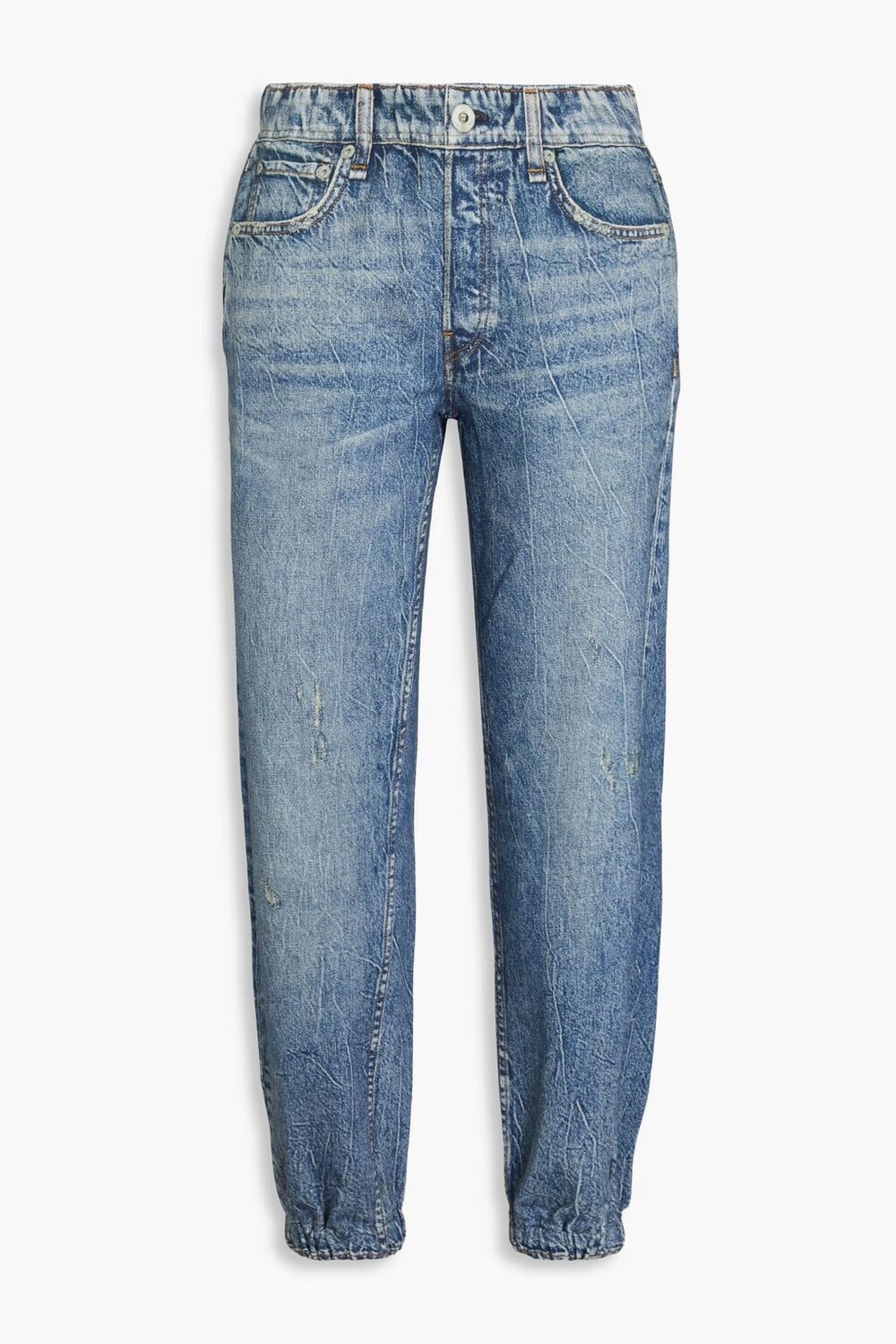 

Зауженные брюки Miramar из французской хлопковой махры с эффектом денима Rag & Bone, синий
