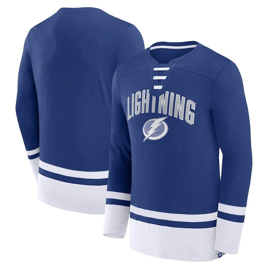 

Футболка с длинным рукавом Fanatics Branded Tampa Bay Lightning, синий