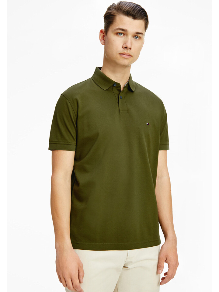 

Поло Tommy Hilfiger, хаки