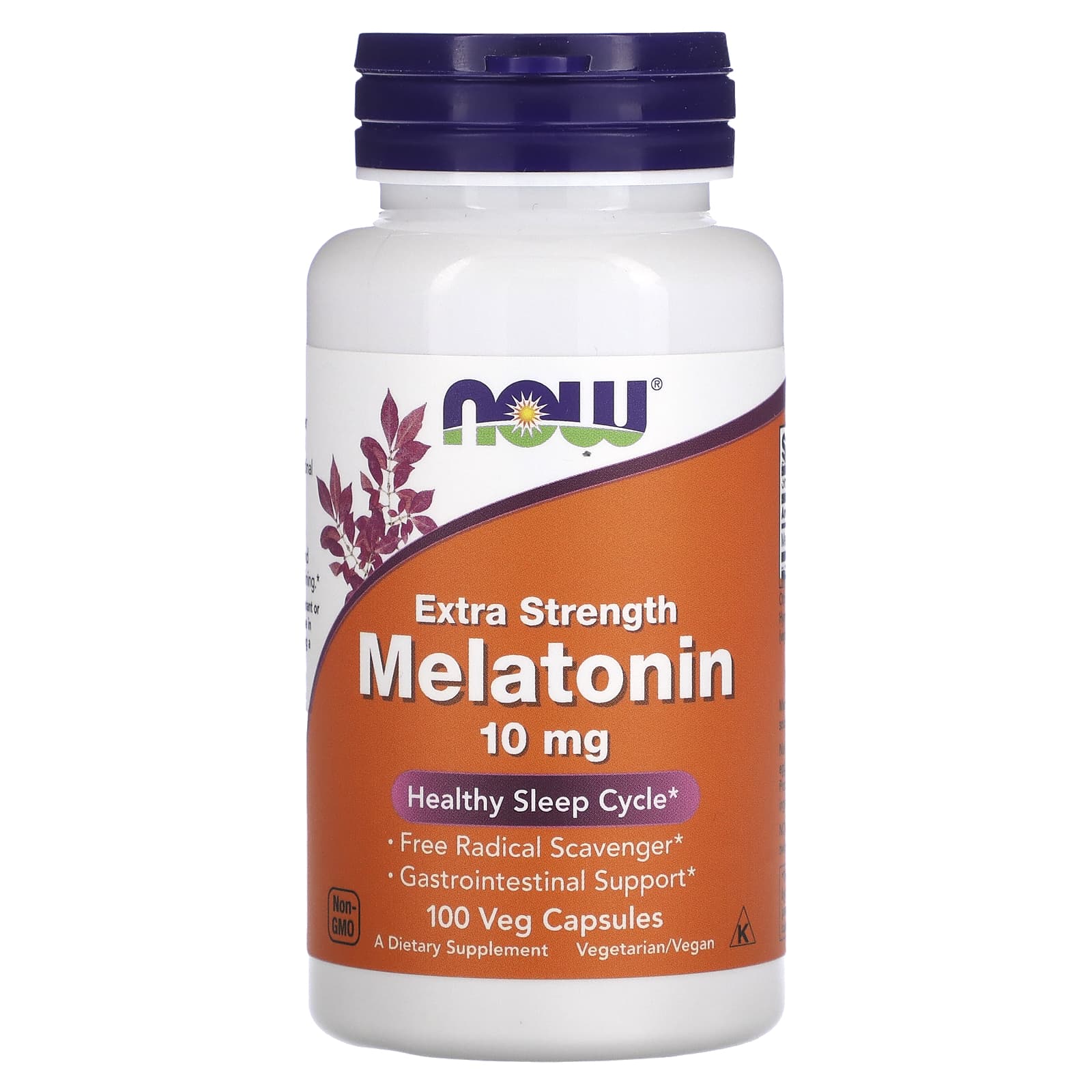 Now Foods Мелатонин (10 мг) 100 вег капсул now foods мелатонин 5 мг 60 вег капсул