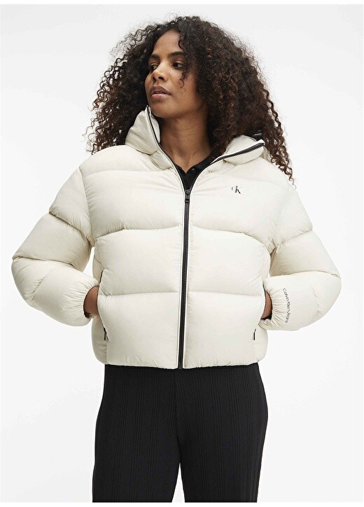 

Бежевое женское пальто Calvin Klein Jeans, Бежевый