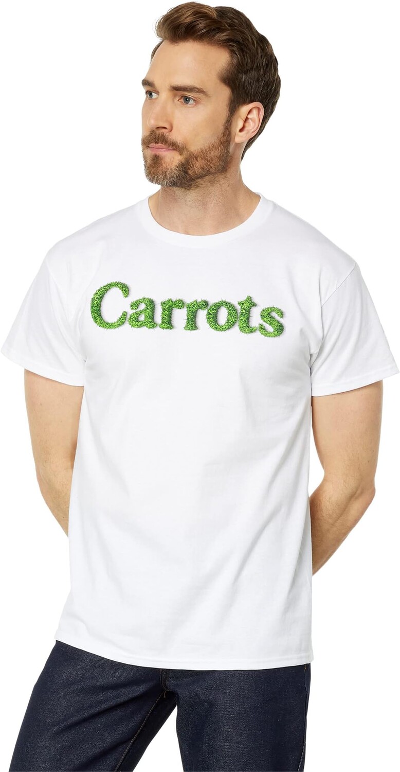 

Футболка с надписью Grass Carrots By Anwar Carrots, белый