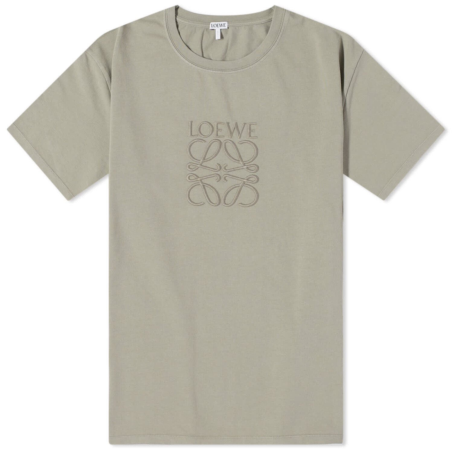 

Футболка Loewe Overdyed Anagram, цвет Platinum