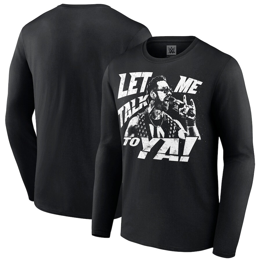 

Футболка с длинным рукавом WWE Authentic La Knight, черный