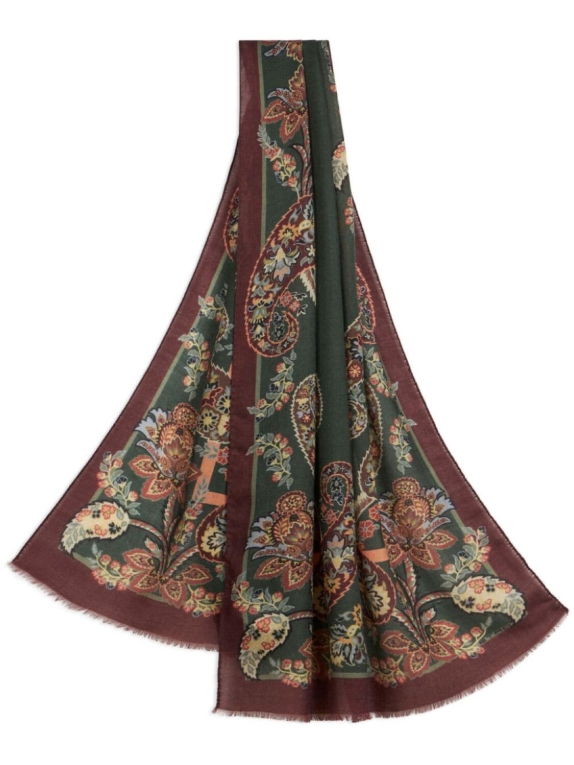

ETRO шарф с принтом пейсли, красный