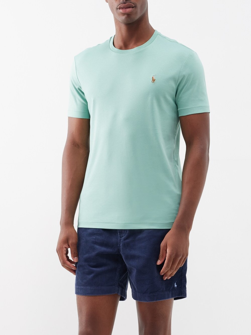 

Футболка из хлопкового джерси с вышитым логотипом Polo Ralph Lauren, зеленый